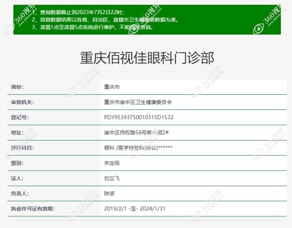 重庆佰视佳眼科是正规的眼科机构