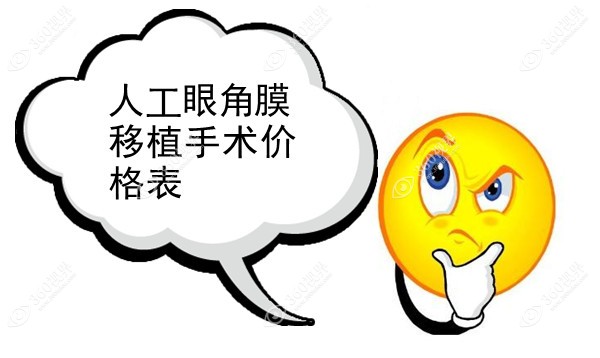 人工眼角膜移植手术价格表360tulou.com