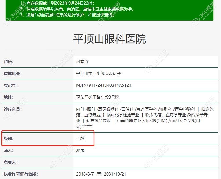 平顶山眼科医院资质