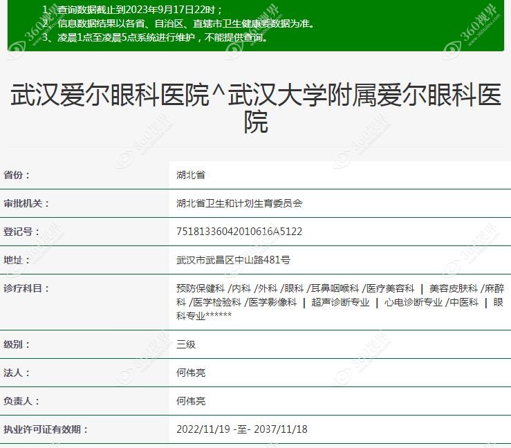 武汉大学附属爱尔眼科医院注册信息
