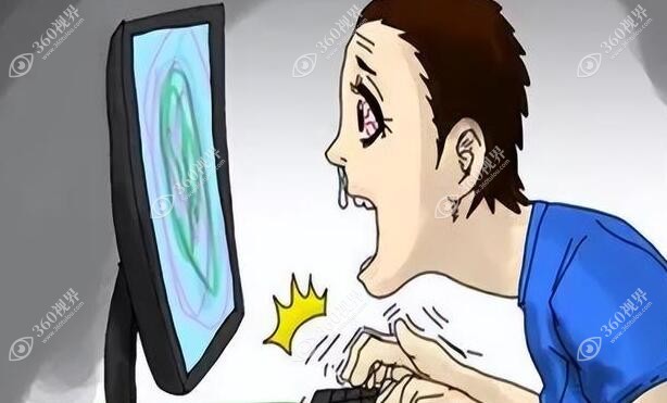长期熬夜玩手机会加大近视的度数
