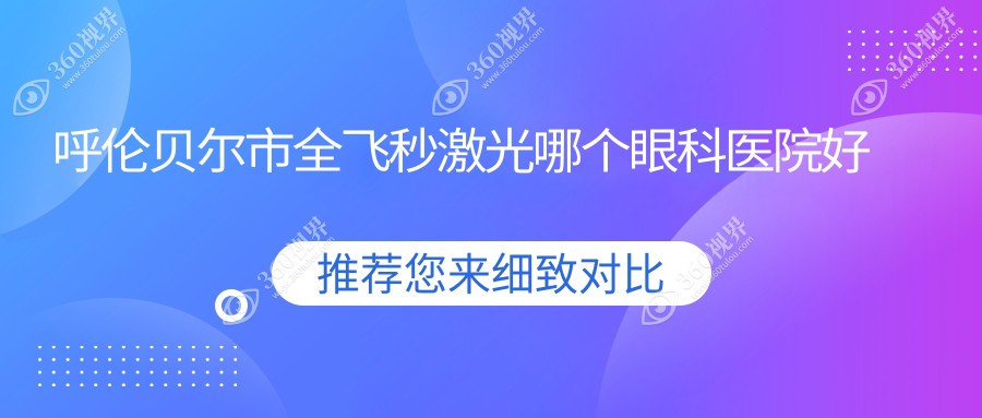 呼伦贝尔市全飞秒激光哪个医院好还不贵？爱尔眼科、好还
