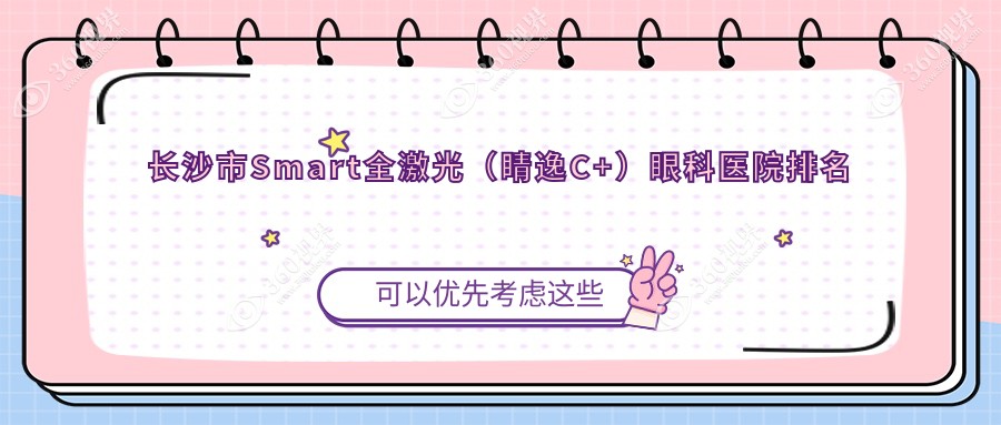 长沙市Smart全激光（睛逸C+）医院排名前4:博视、吉强做很