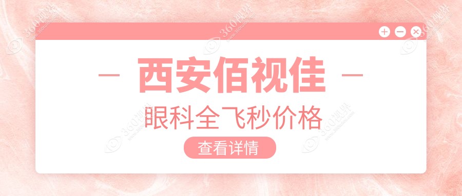 西安佰视佳眼科全飞秒价格11500元起,陶辉医生技术好口碑好
