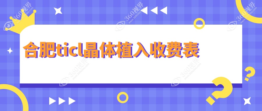合肥ticl晶体植入排名榜前6医院名单+价格价目单展示!技术强技术靠谱