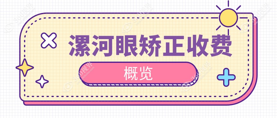 漯河眼矫正价目单:500-800度近视做眼矫正5699元起
