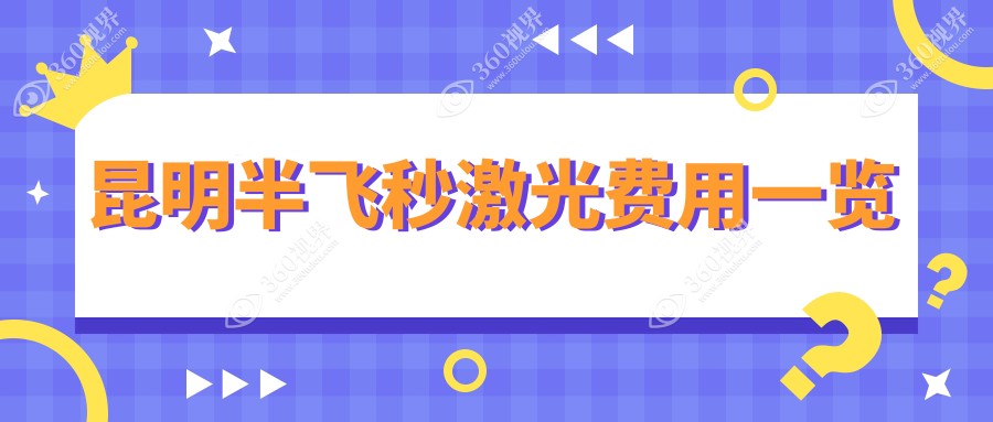 昆明半飞秒激光收费:起价15098元起,在线预约医生