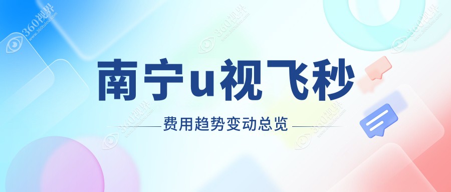 南宁u视飞秒费用趋势变动总览