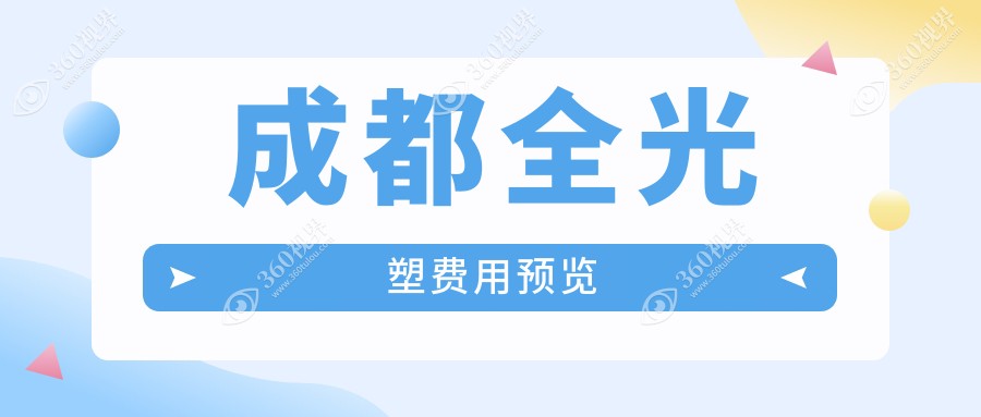 成都全光塑价格表：成都全光塑市场均价及各眼科医院报价参照 