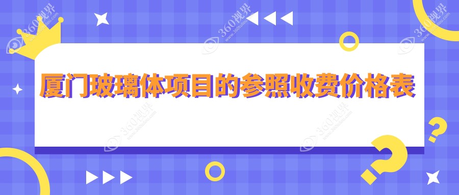 厦门玻璃体价格高昂吗贵不贵?高度近视适配哪种近视手术？