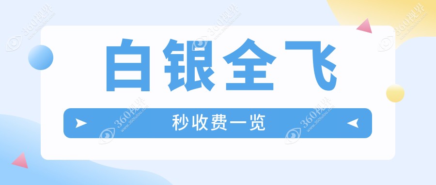 白银全飞秒排行榜前0医院名单+费用价目表展示!技术强医术精湛
