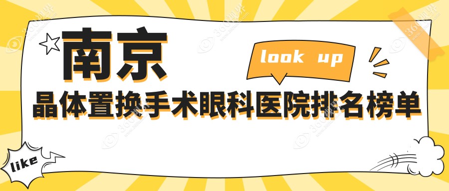 南京晶体置换手术医院有哪些(2025南京晶体置换手术医院前五汇总)