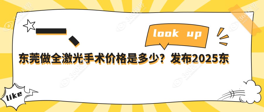 东莞全激光手术费用贵吗贵不贵?高度近视合适哪种近视手术？