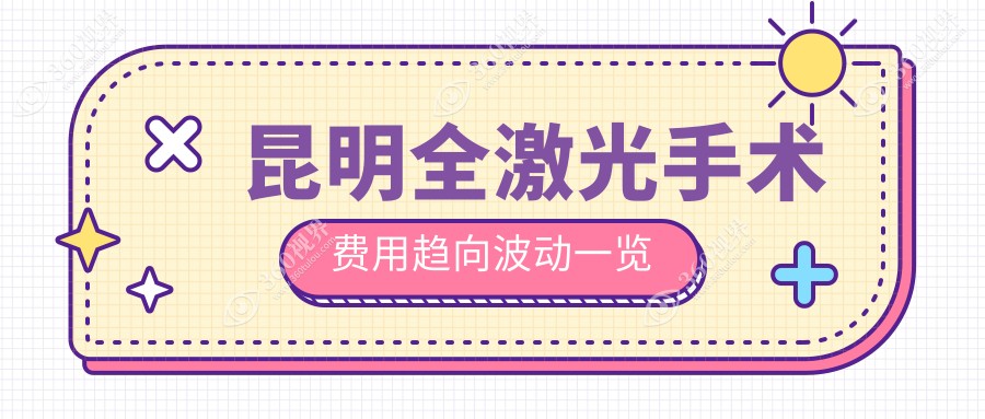 昆明全激光手术费用趋向波动一览