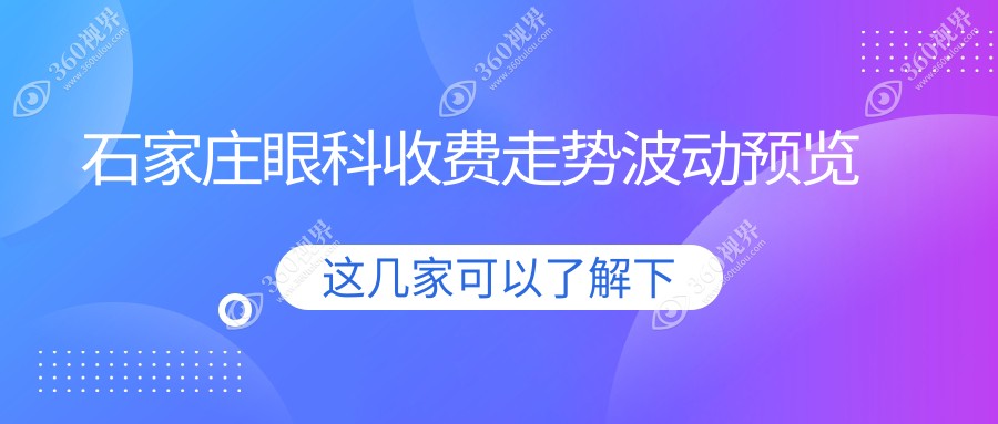 石家庄眼科收费走势波动预览