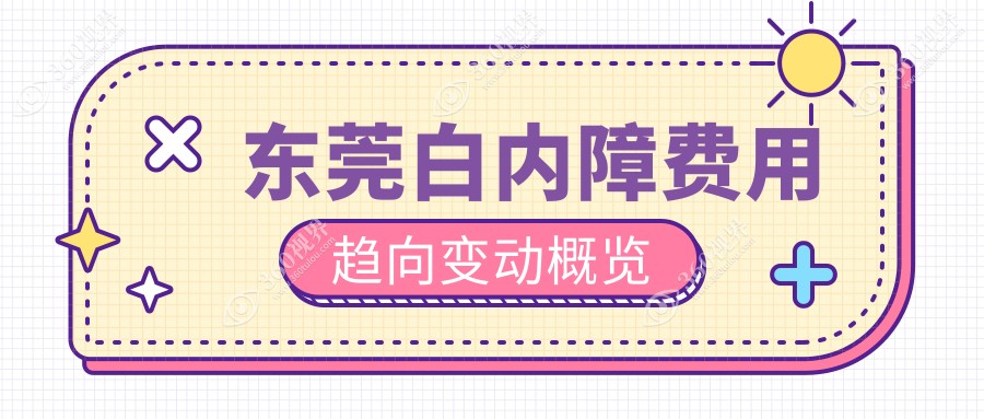 东莞白内障费用趋向变动概览