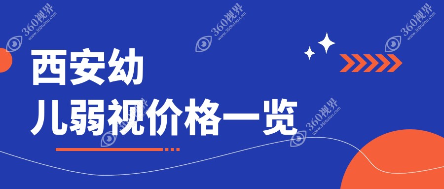 2025年西安幼儿眼科项目价格大全：弱视治疗及斜视3K,凸眼矫正8K，小睑裂术仅需5k