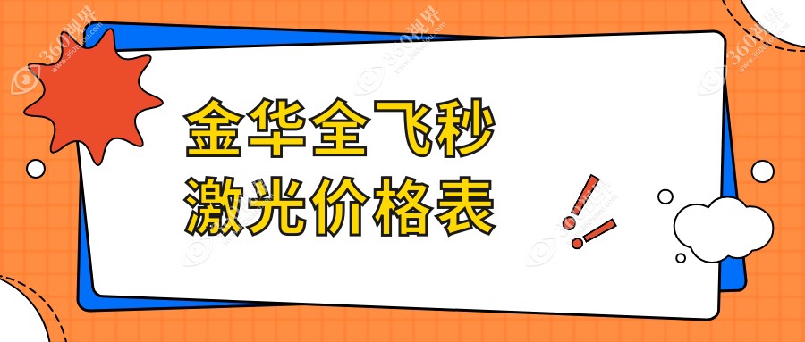金华全飞秒激光近视手术费用公布,专业眼科收费仅需10800元