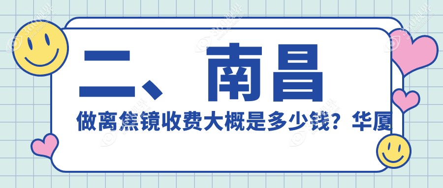 二、南昌做离焦镜收费大概是多少钱？华厦眼科1359|普瑞1398|洪城爱尔眼科1288