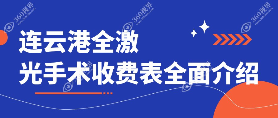 连云港做全激光手术费用揭晓！媚眼整形与爱尔眼科价格对比