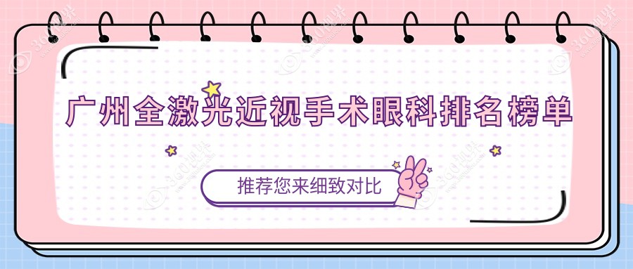 广州做全激光近视手术眼科医院排名，性价比之选推荐！价格仅14800元
