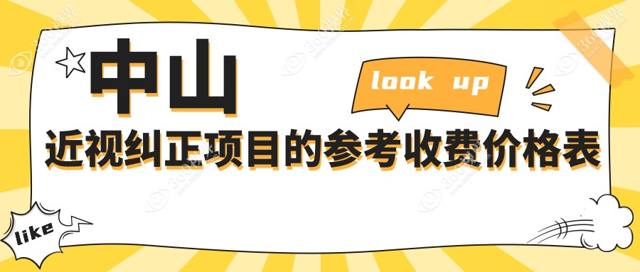 中山近视纠正费用全解析，专业眼科机构收费标准公布仅需9800元