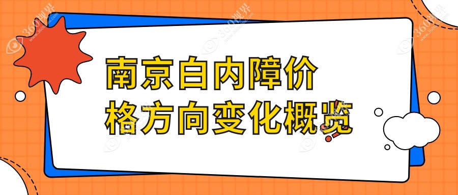 南京白内障价格方向变化概览