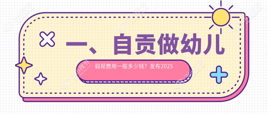自贡幼儿弱视治疗费用全解析，含睑外翻矫正术6000元起价
