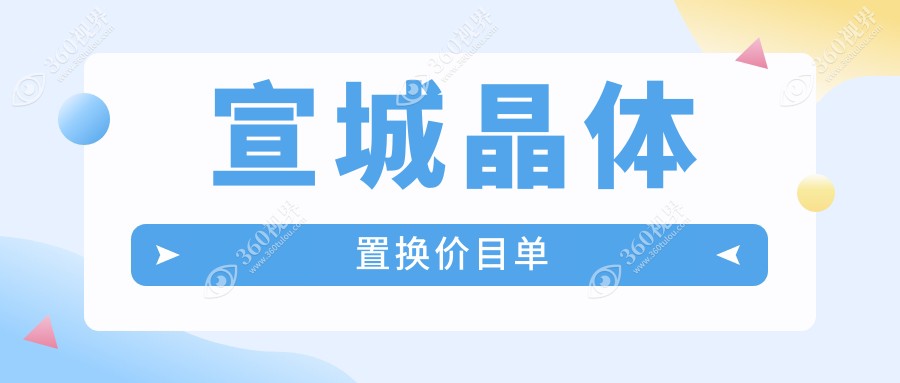 安徽宣城康视眼科揭秘：晶体置换手术费用全览，为您的钱包精打细算