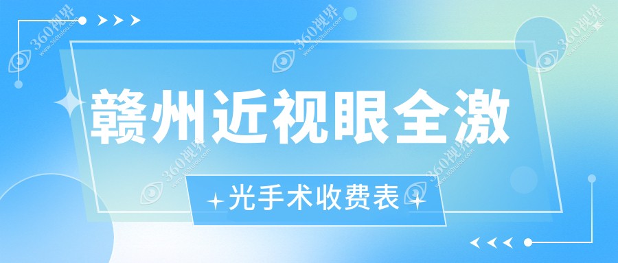 赣州全激光近视手术费用揭秘：近视眼矫正仅需14800元起！