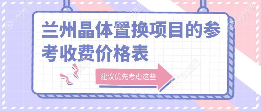 兰州晶体置换手术价格大揭秘，附上详细费用表及XX眼科地址