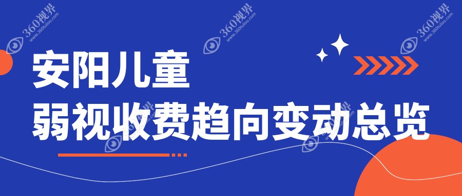 安阳儿童弱视收费趋向变动总览