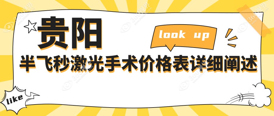 贵阳半飞秒激光手术价格一览：晶朗、佰视佳等五家眼科费用对比