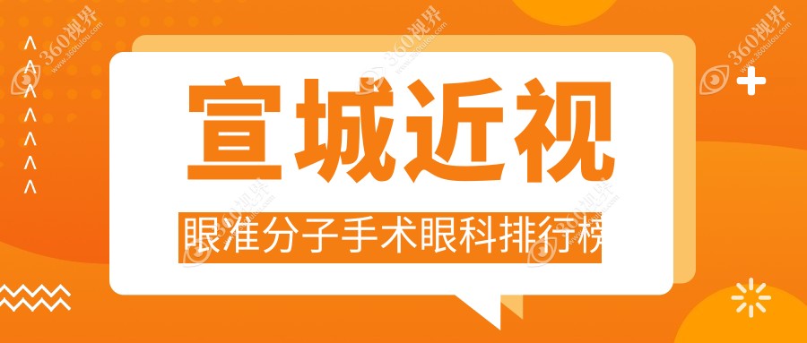 宣城近视眼准分子手术眼科医院排名出炉，精选医院做近视矫正仅需8800元！