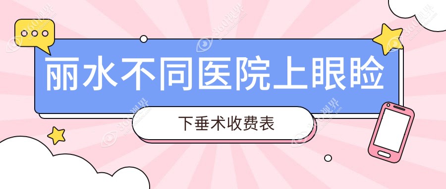 丽水不同医院上眼睑下垂术收费表
