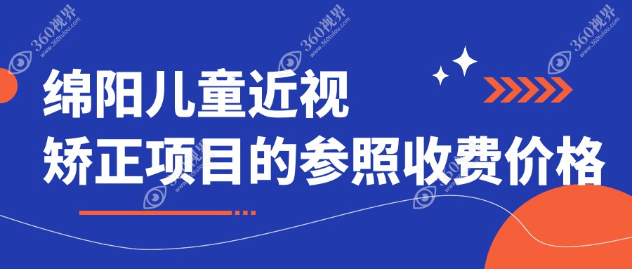 绵阳儿童近视矫正价格一览，华厦眼科与富临眼科等多家医院对比