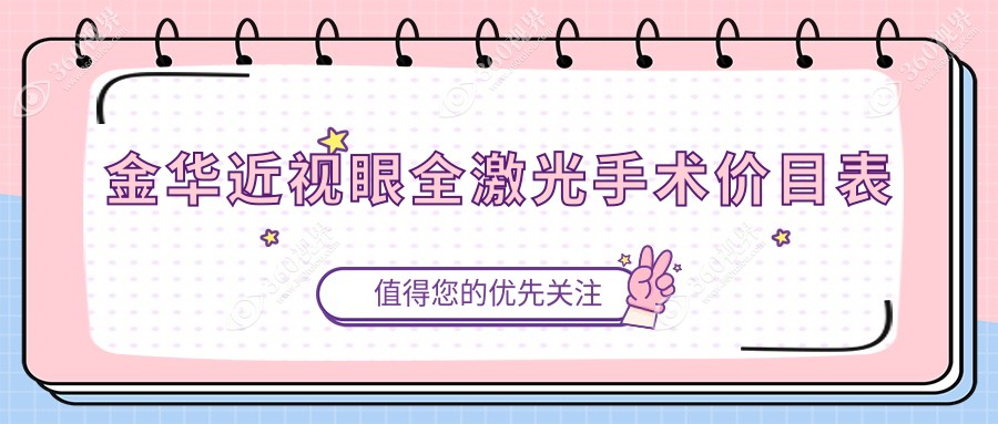 金华近视眼手术价格解析：德国阿玛仕750rs全激光与晶体置换方案对比