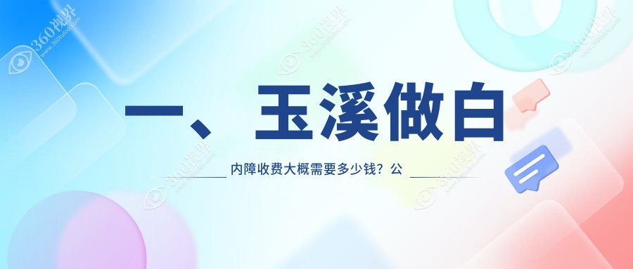 玉溪地区白内障手术费用详解：玻璃体及各项目收费标准指南