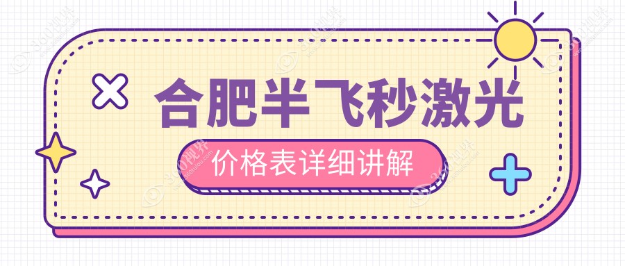 合肥半飞秒激光近视手术价格揭秘：专业眼科服务费用仅需12800元