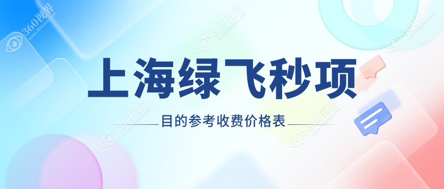 上海绿飞秒激光手术价格揭秘：新视界东区、星晨儿童医院眼科与威沃眼科连锁费用对比