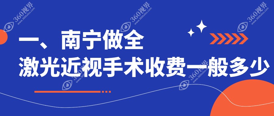 广西南宁全激光近视手术费用一览，佰视佳、爱尔、华厦视光等眼科报价对比