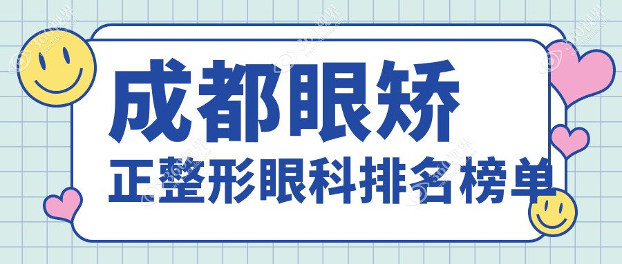 四川成都眼矫正整形推荐：十家眼科医院排名，佰视佳、华厦等上榜