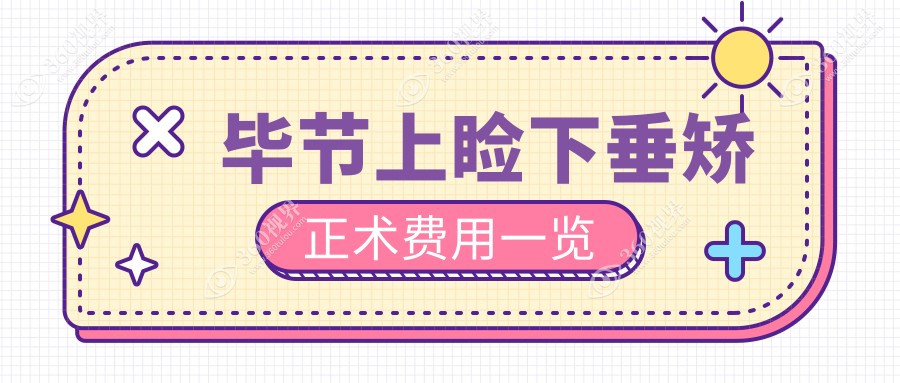 毕节地区上睑下垂矫正术费用详解：专业解析收费标准与方案