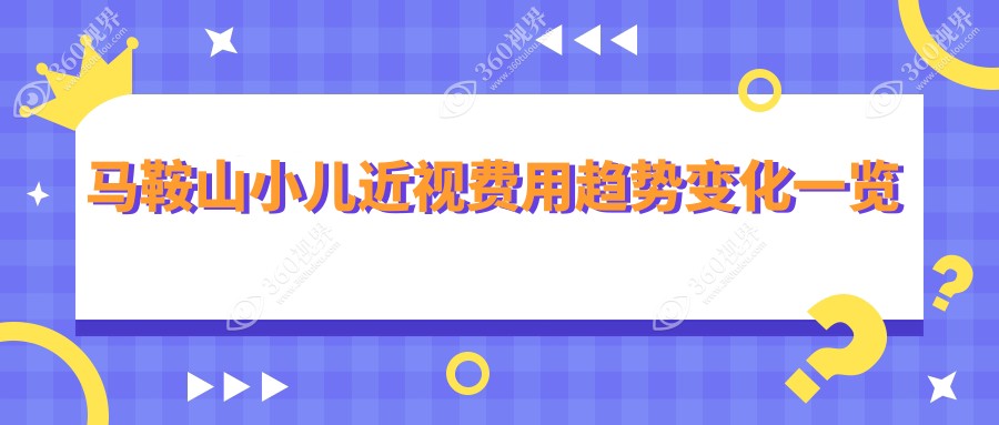 马鞍山小儿近视费用趋势变化一览