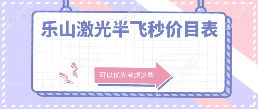 乐山激光半飞秒价格大揭秘！麦迪格眼科连锁A组与乐山爱尔眼科对比