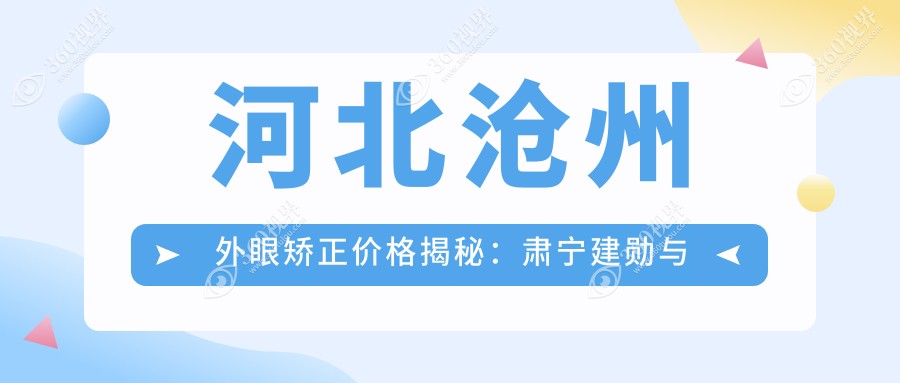 河北沧州外眼矫正价格揭秘：肃宁建勋与献县众明眼科收费标准对比