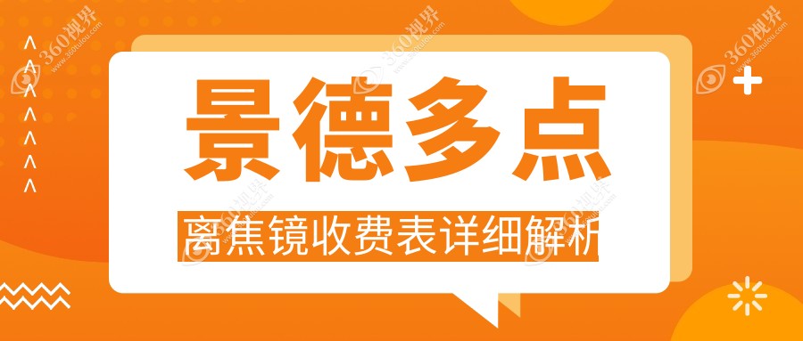 景德镇角膜塑形镜及多点离焦镜专业验配，收费标准详解指南