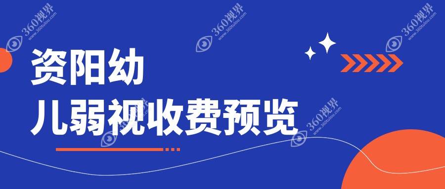 资阳幼儿弱视治疗费用揭秘：眼球突出矫正约8000元，儿童斜视矫正仅需3000元起