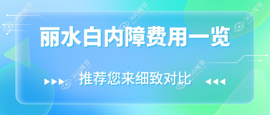 丽水白内障手术费用详解，同时关注儿童近视防控新方案