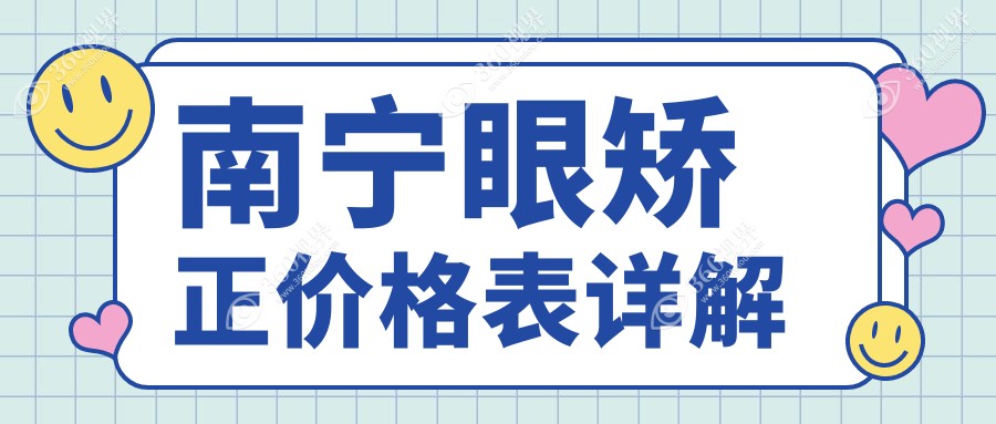 南宁儿童斜视眼矫正整形及眼球突出矫正收费标准全解析